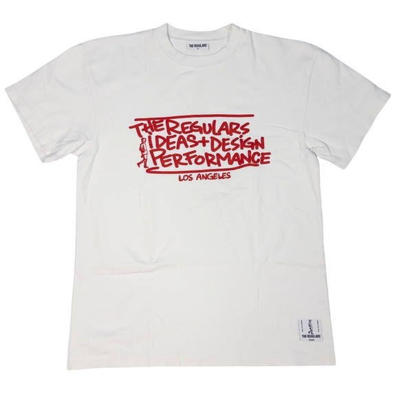 The Regulars Ideas Design T-Shirt Mens Size M Oversized Fit‎ Skate Rap White